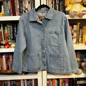 Big Bud Press Denim Core Coat with Gold Accents